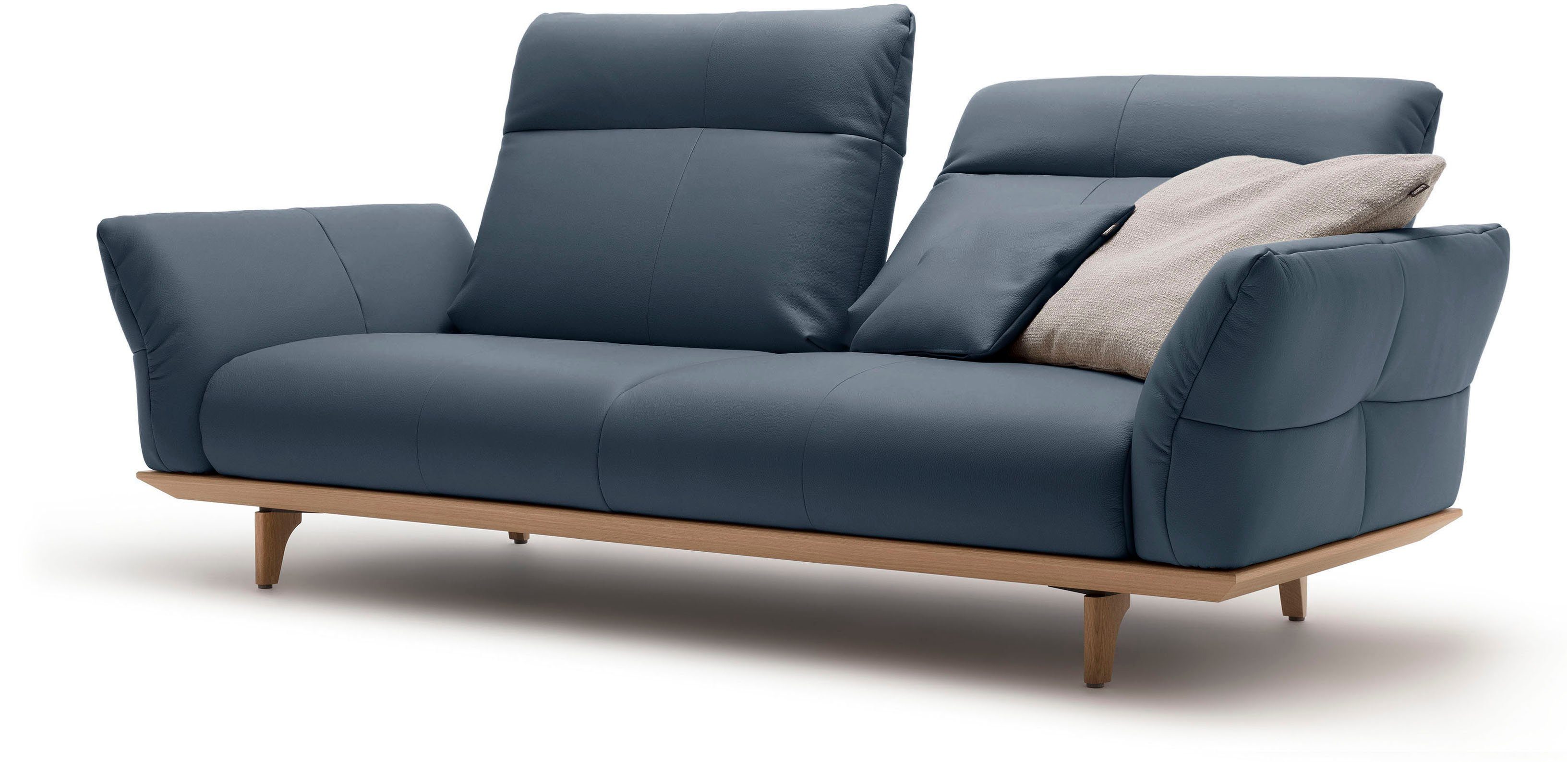 hülsta sofa in Sockel Eiche, Füße Eiche Breite cm natur, 3-Sitzer 208 hs.460