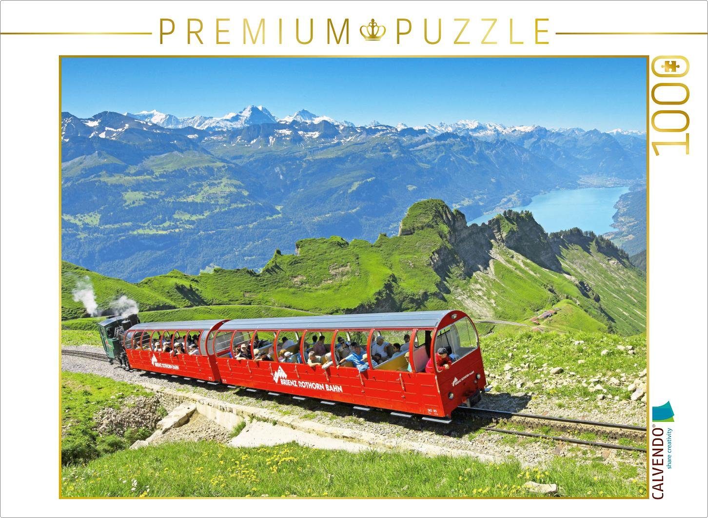 CALVENDO Puzzle CALVENDO Puzzle Brienzer Rothorn-Bahn (Zahnradbahn), Schweiz. 1000 Teile Lege-Größe 64 x 48 cm Foto-Puzzle Bild von CALVENDO Verlag, 1000 Puzzleteile