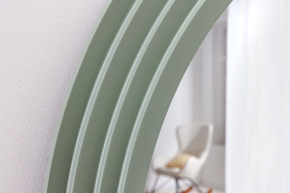 riess-ambiente Spiegel ART DECO 160cm salbeigrün (Einzelartikel, 1-St), Flur · Kunststoff · Rahmen · Rundbogen · Ganzkörper · Groß · Modern