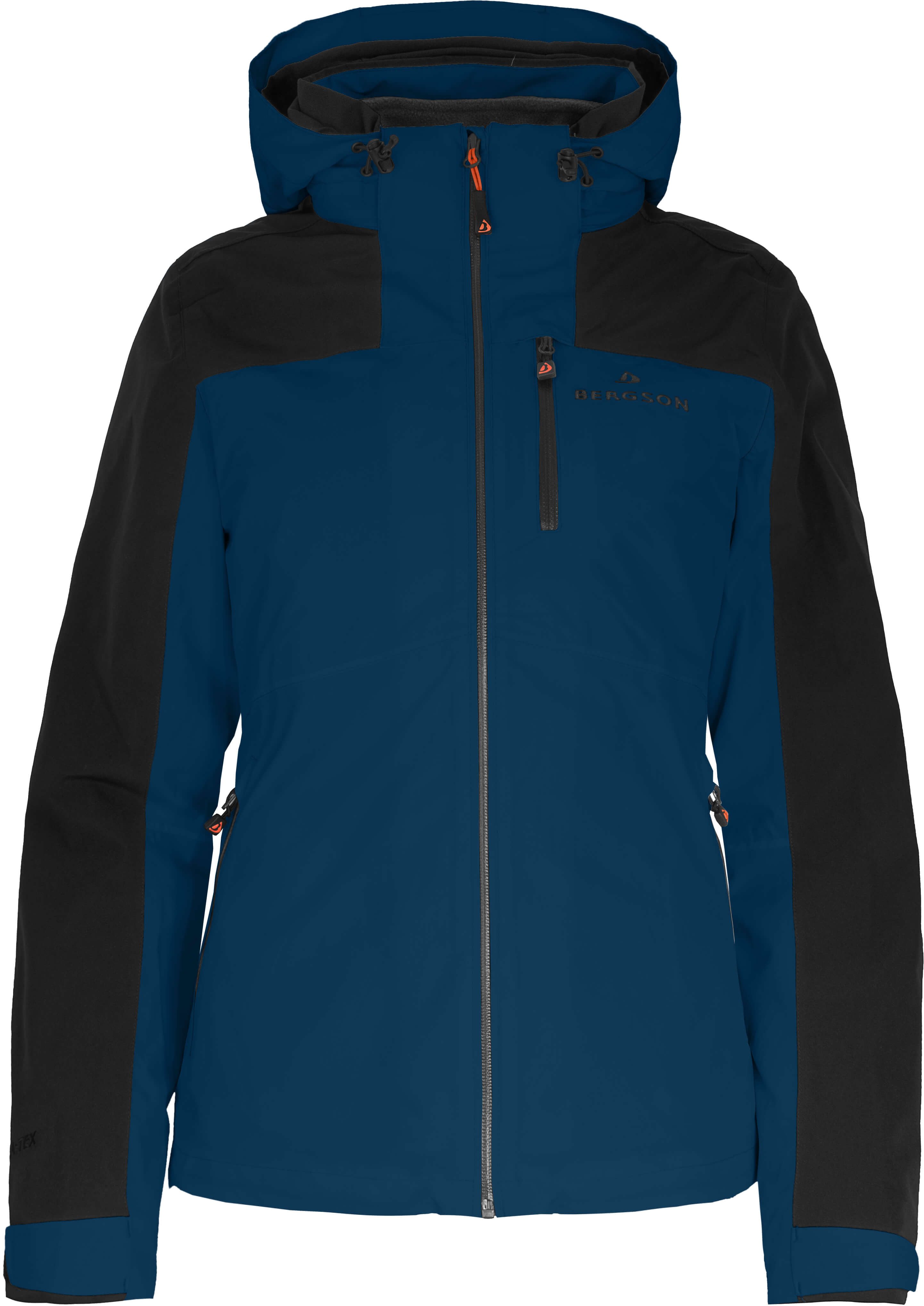 Bergson Regenjacke KURRIKA Damen Regenjacke, Netzfutter, 20000 mm Wassersäule, Normalgrößen, dun