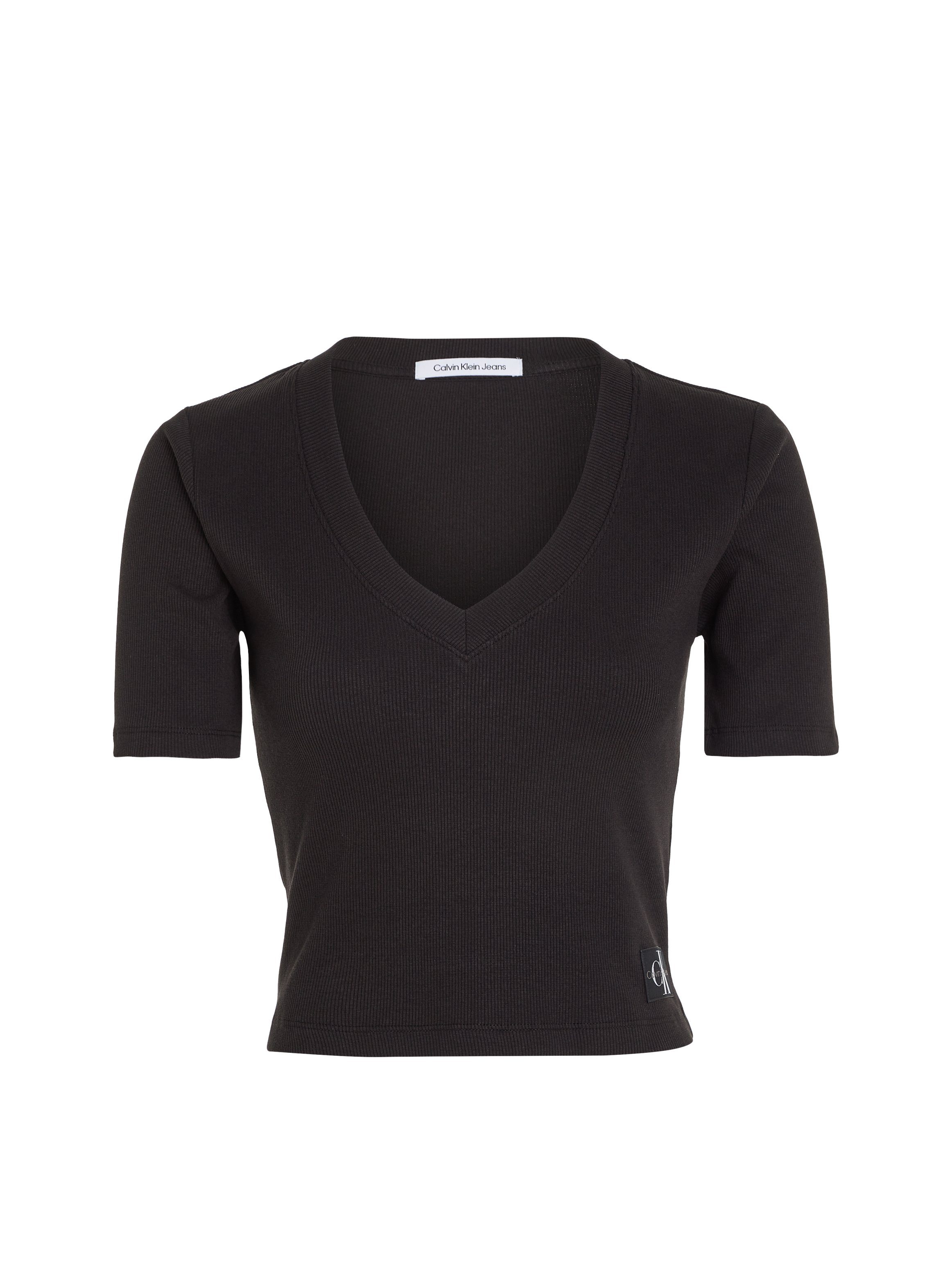 Calvin Klein Jeans V-Shirt schwarz