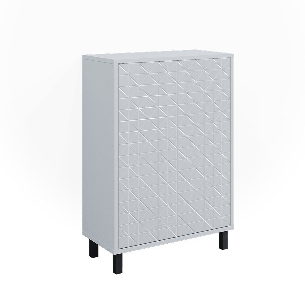 Vicco Midischrank Agasta Weiß Hochglanz 56 x 83 cm günstig online kaufen