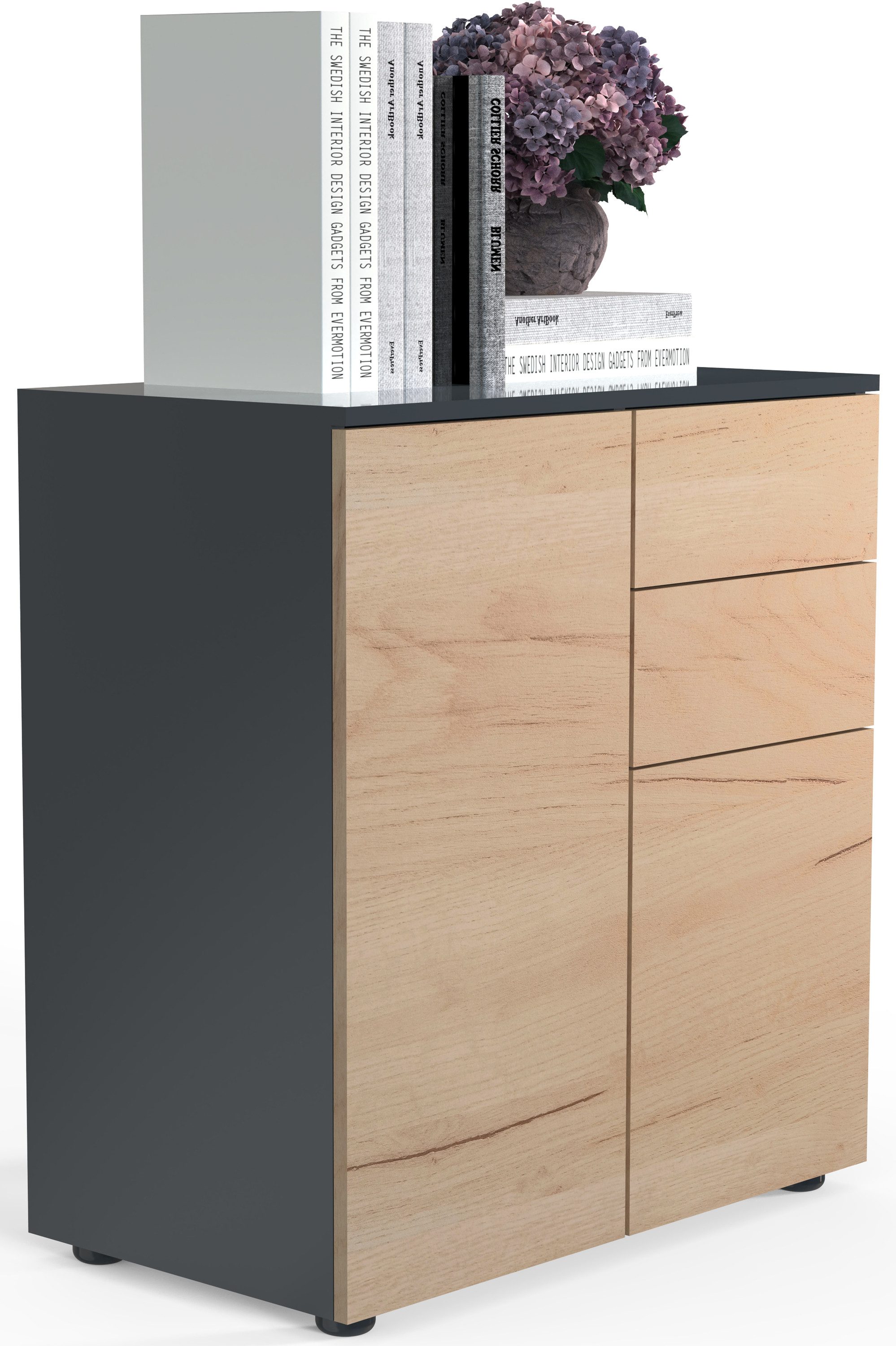 VCM Kommode Holz Kommode Sideboard Anrichte Dalosa 4 Schublade. € 115,00