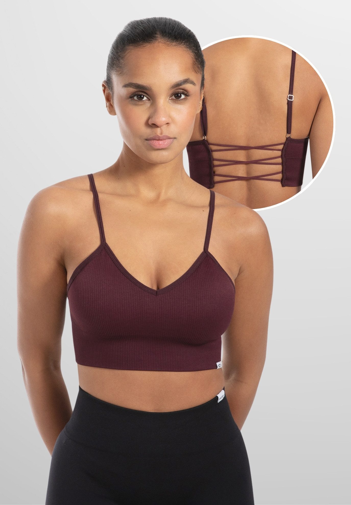 Smilodox Sport-BH Alma, Herausnehmbare Cups, Shaped Fit Yoga Bra V-Ausschni günstig online kaufen