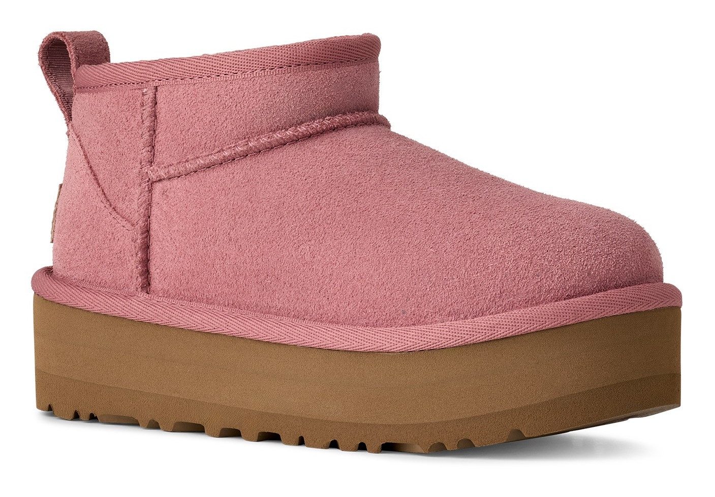 UGG UNISEX, KIDS' CLASSIC ULTRA MINI PLATFORM Schlupfboots, Plateaustiefel, Boots, Winterboots mit Logo-Aufnäher an der Ferse