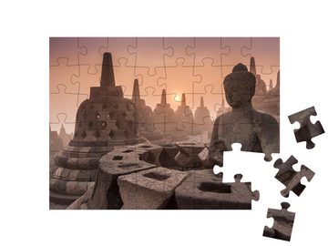 puzzleYOU Puzzle Buddistischer Tempel Borobudur, 48 Puzzleteile, puzzleYOU-Kollektionen Borobudur Tempel, Java