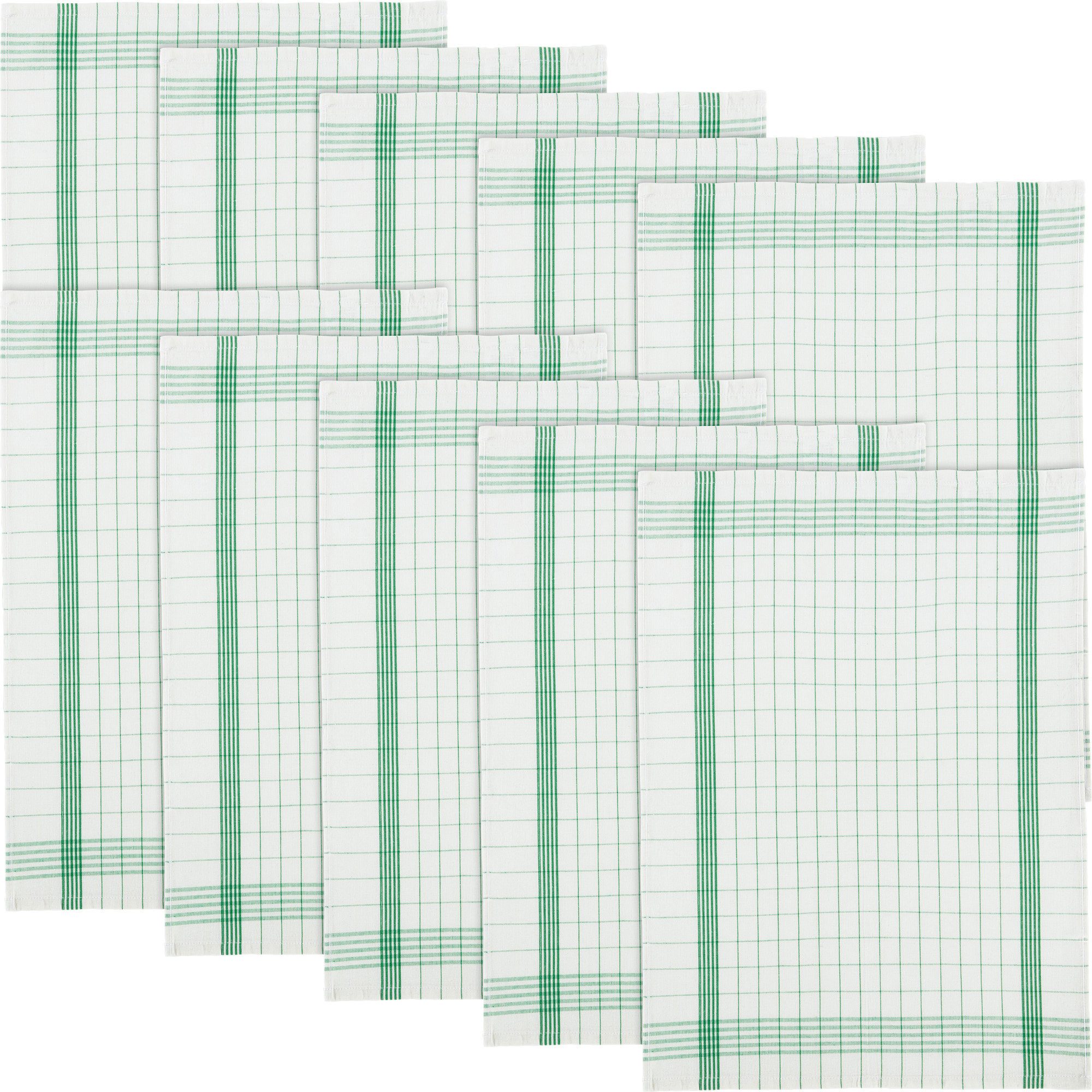 REDBEST Geschirrtuch Geschirrtuch 10er-Pack, Halbleinen Karo günstig online kaufen