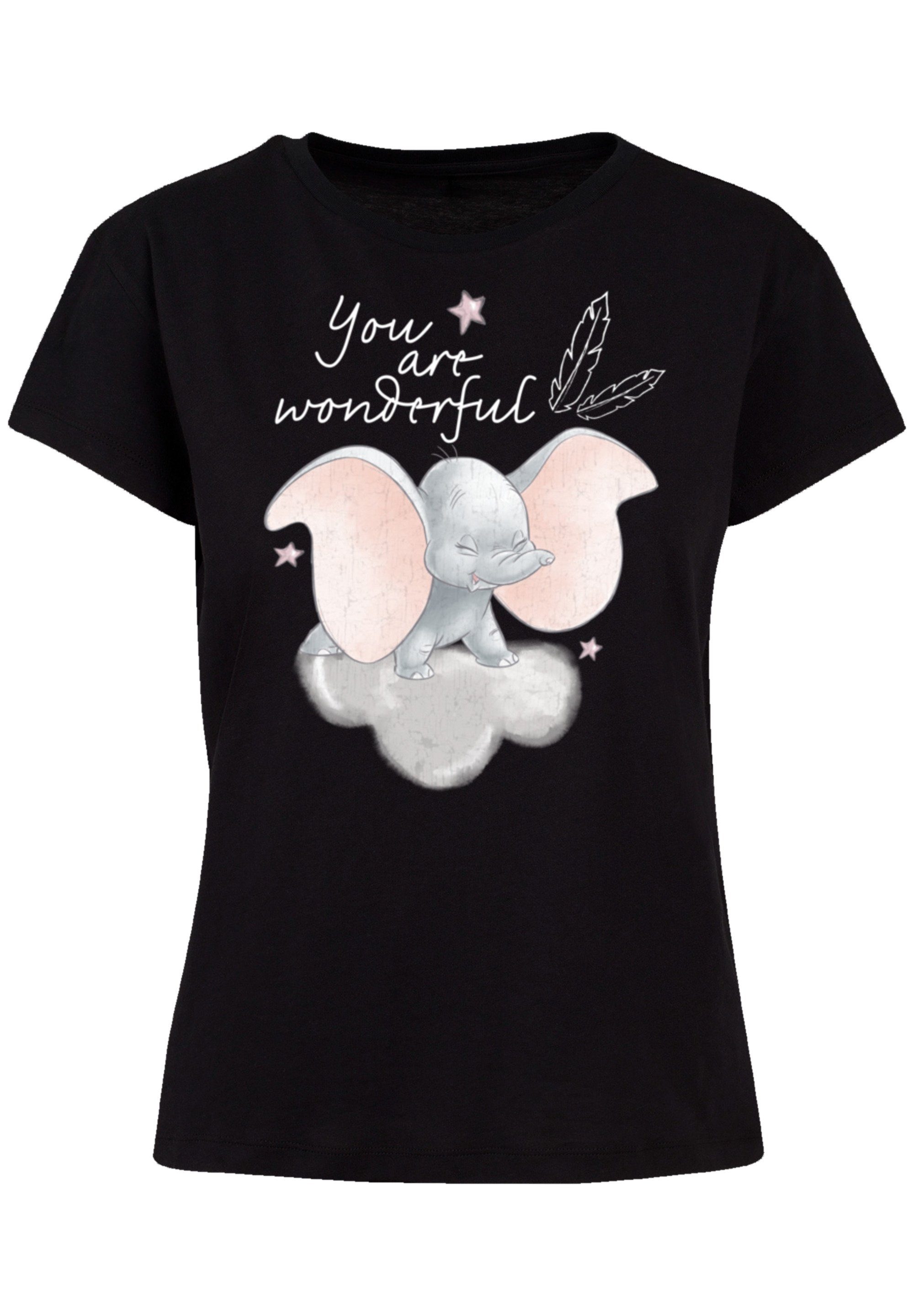 Disney F4NT4STIC Qualität, Passform Verarbeitung T-Shirt Wonderful hochwertige Dumbo Premium und Are You Perfekte