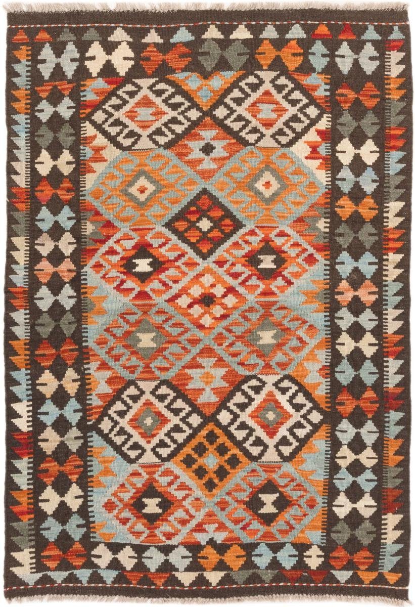 Orientteppich Kelim Afghan 99x140 Handgewebter Orientteppich, Nain Trading, rechteckig, Höhe: 3 mm