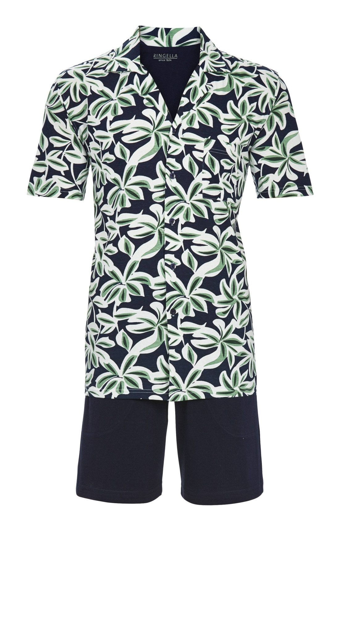 Ringella Shorty Shorty mit durchgeknöpftem Oberteil und Bermuda (2 tlg) Brusttasche