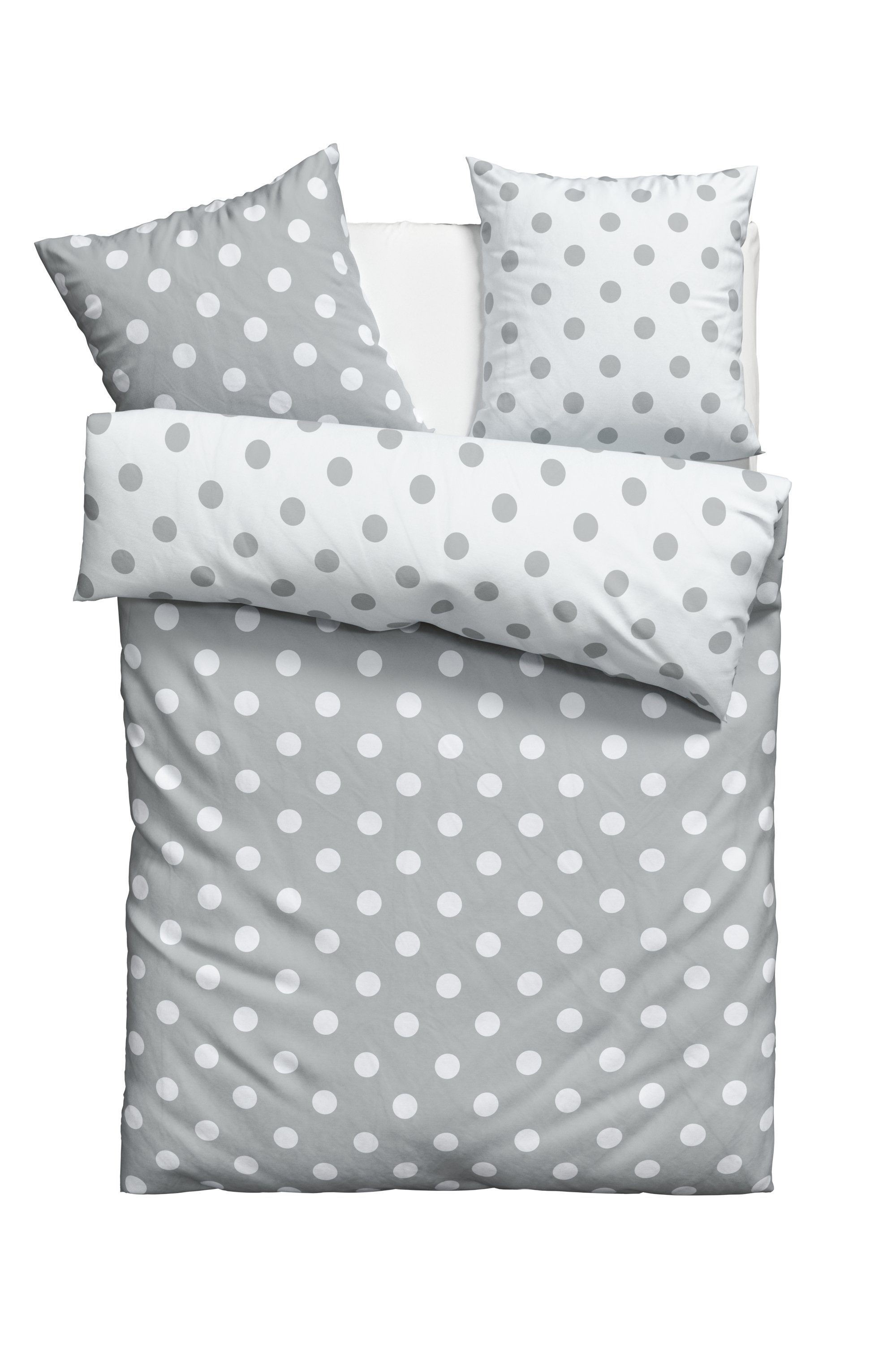my home Wendebettwäsche Dots, Polycotton recycelt, günstig online kaufen