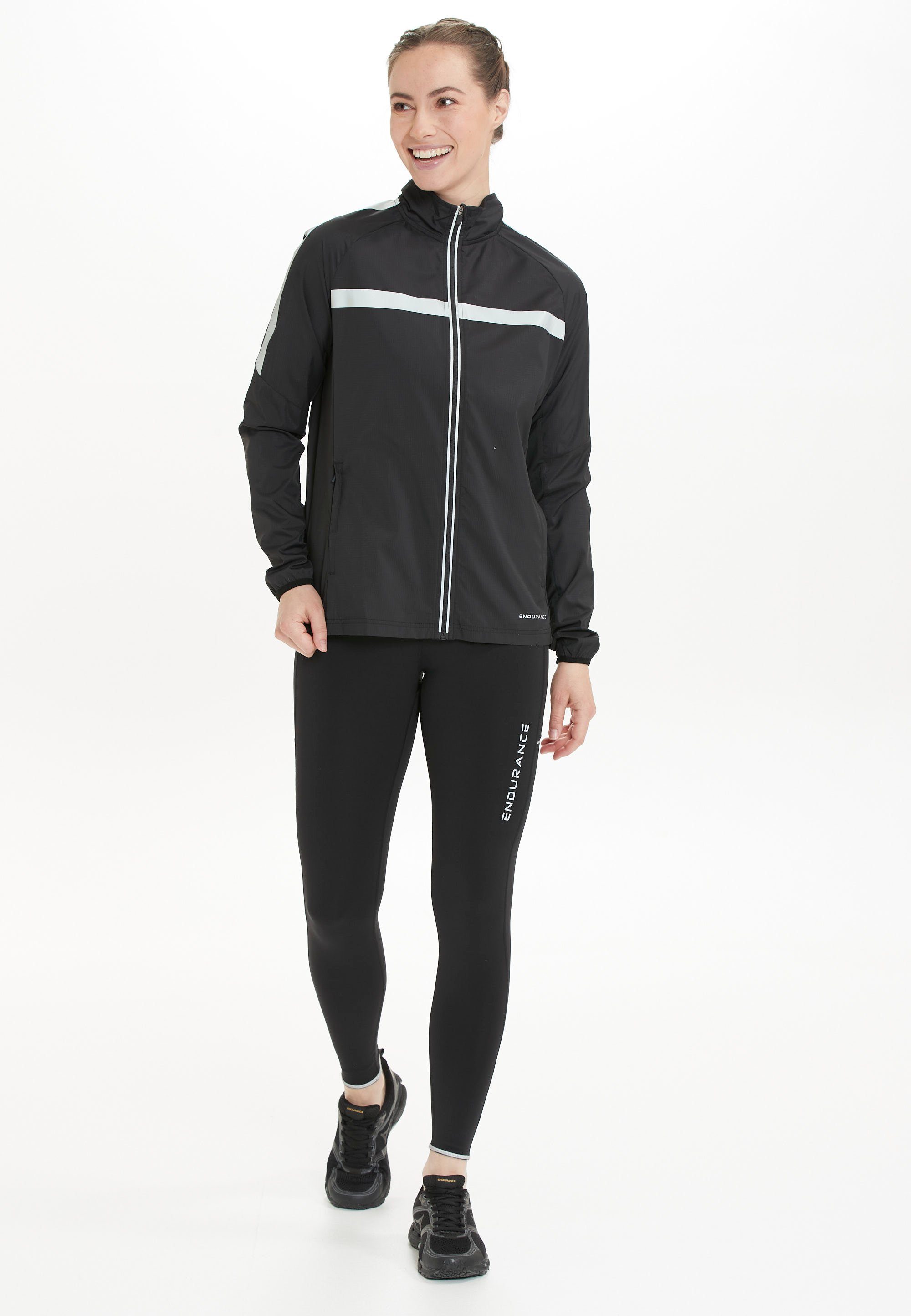 ENDURANCE Laufjacke Ginar mit starken Ultra-Reflektoren
