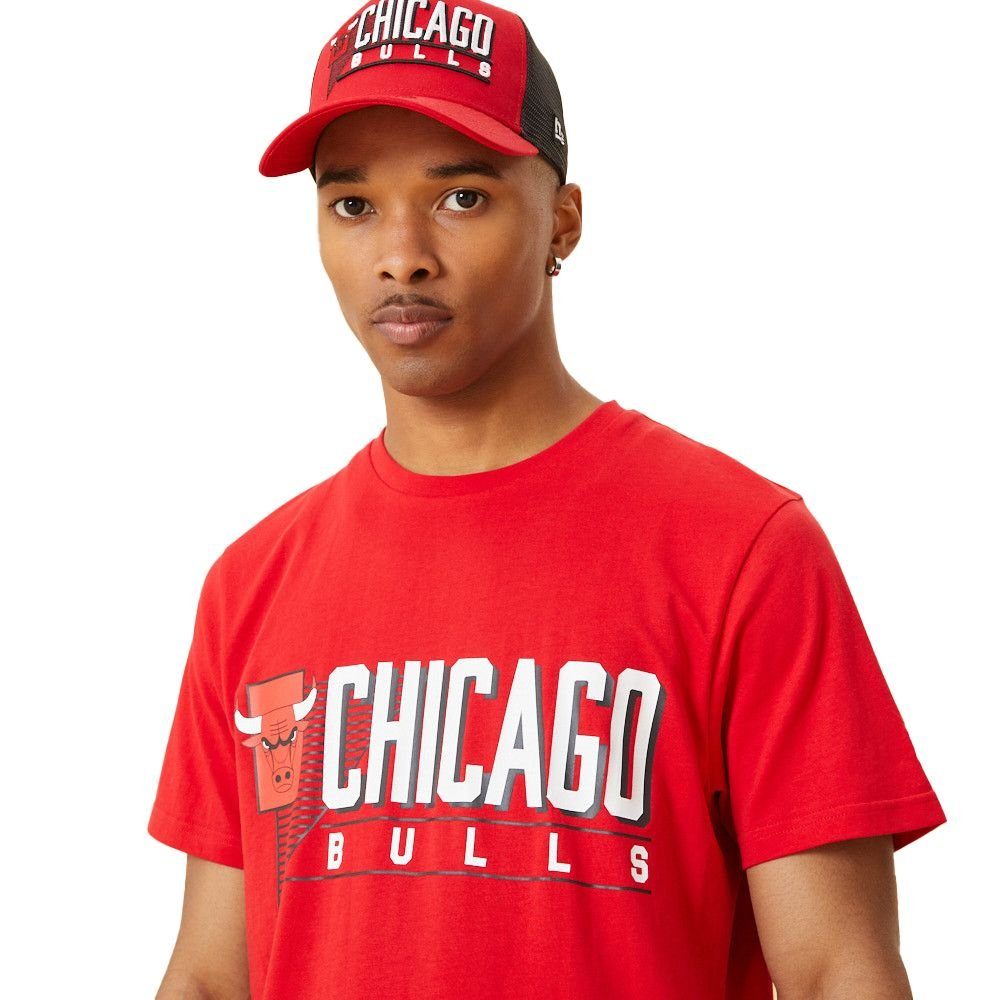 New Era New BULLS Print-Shirt Era NEU/OVP CHICAGO Triangle T-Shirt Logo NBA Tee
