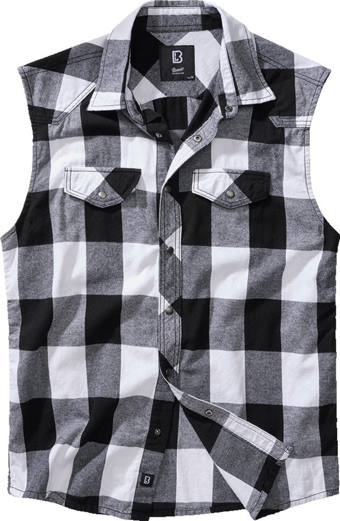 Brandit Langarmhemd Check Shirt Sleeveless