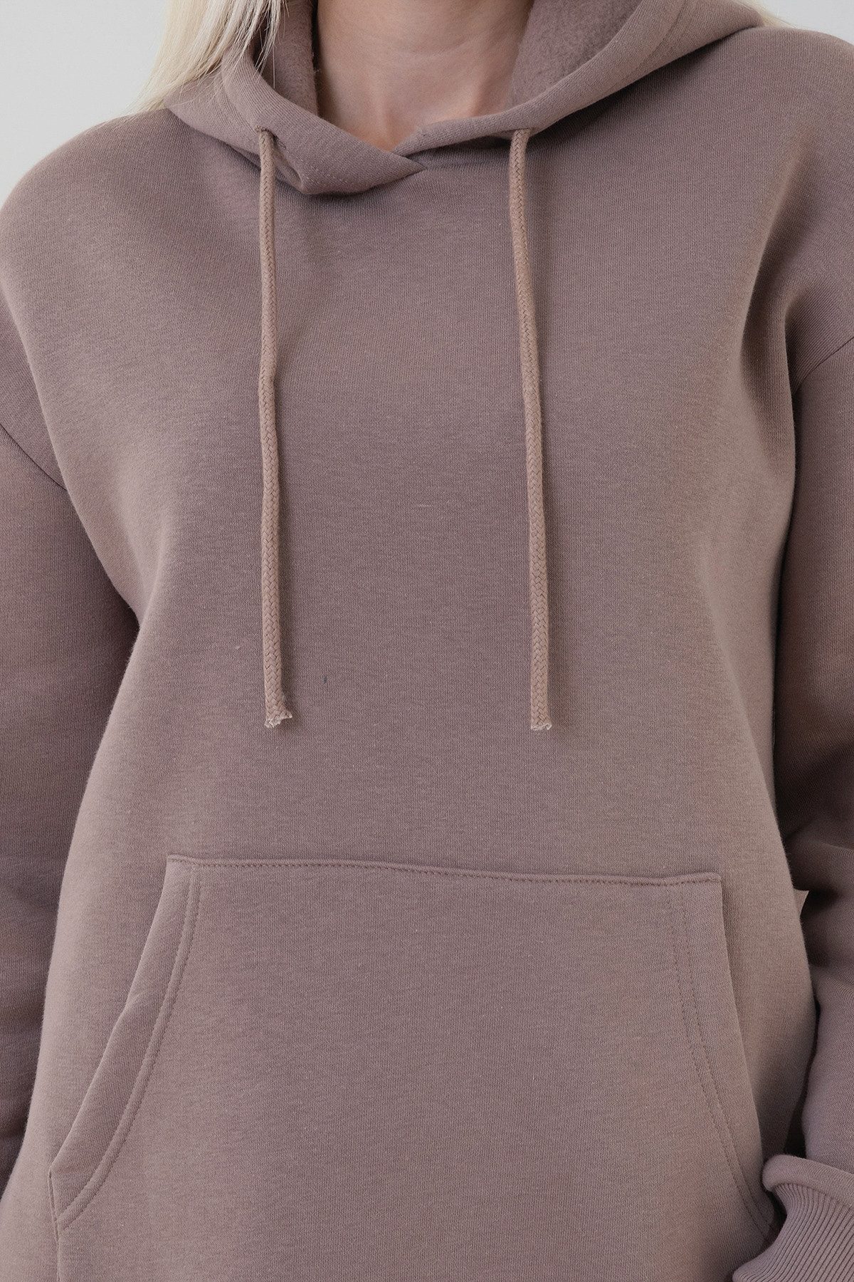 fashionshowcase Jogginganzug Damen Sportanzug 2-teilig mit Kapuzenhoodie & Hose 100% Baumwolle