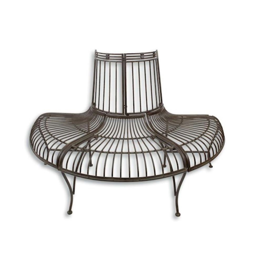 Gartenbank Baumbank Bank Gartenbank Parkbank halbrund Baumstammbank 133,8 c günstig online kaufen