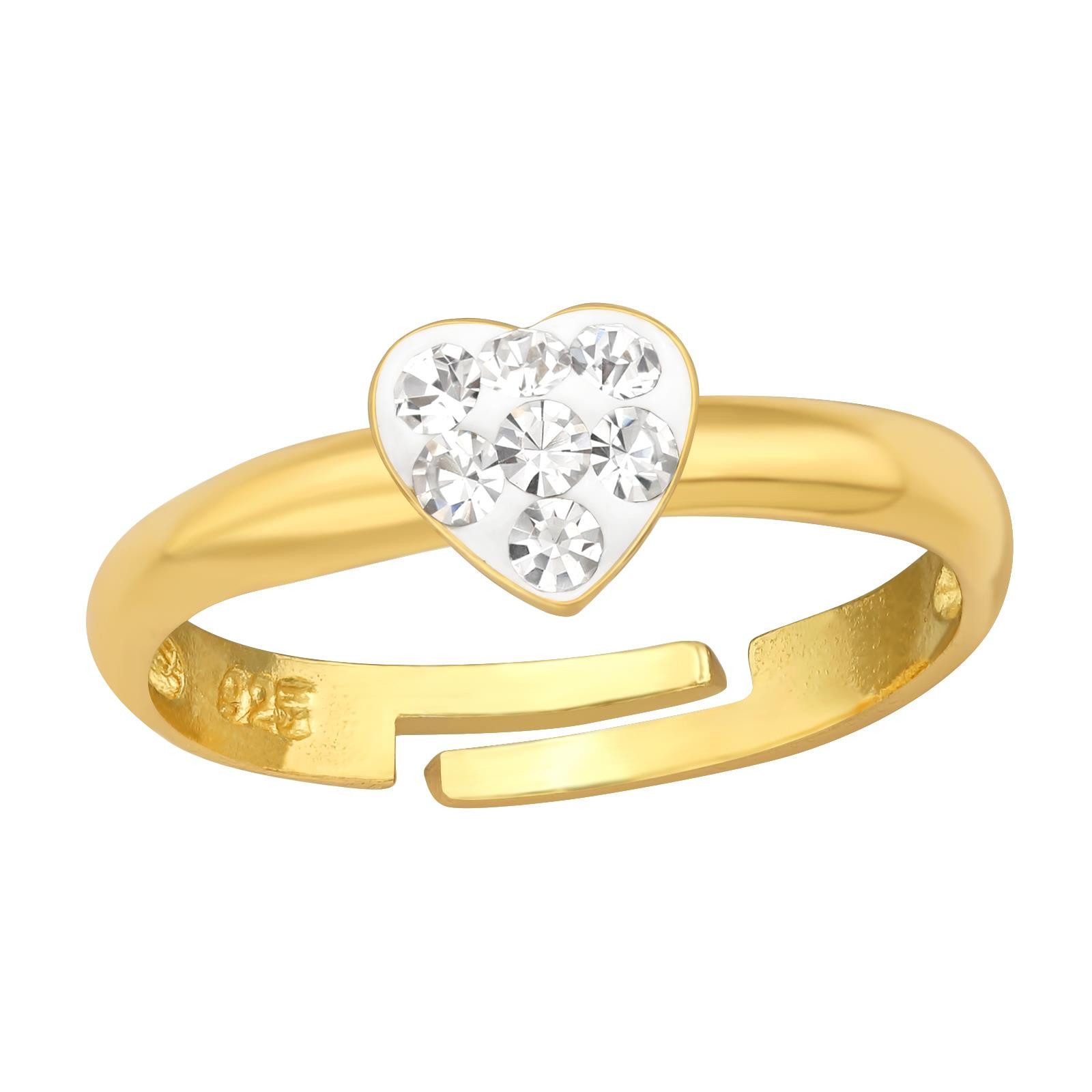 Monkimau Silberring Herz Kinder Ring 925 Silber Geschenk - Größe 2,5 Geschenk