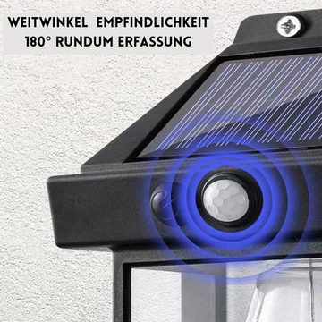 Frentree LED Solarleuchte Outdoor, Wasserfeste Wandlampe, LED fest integriert