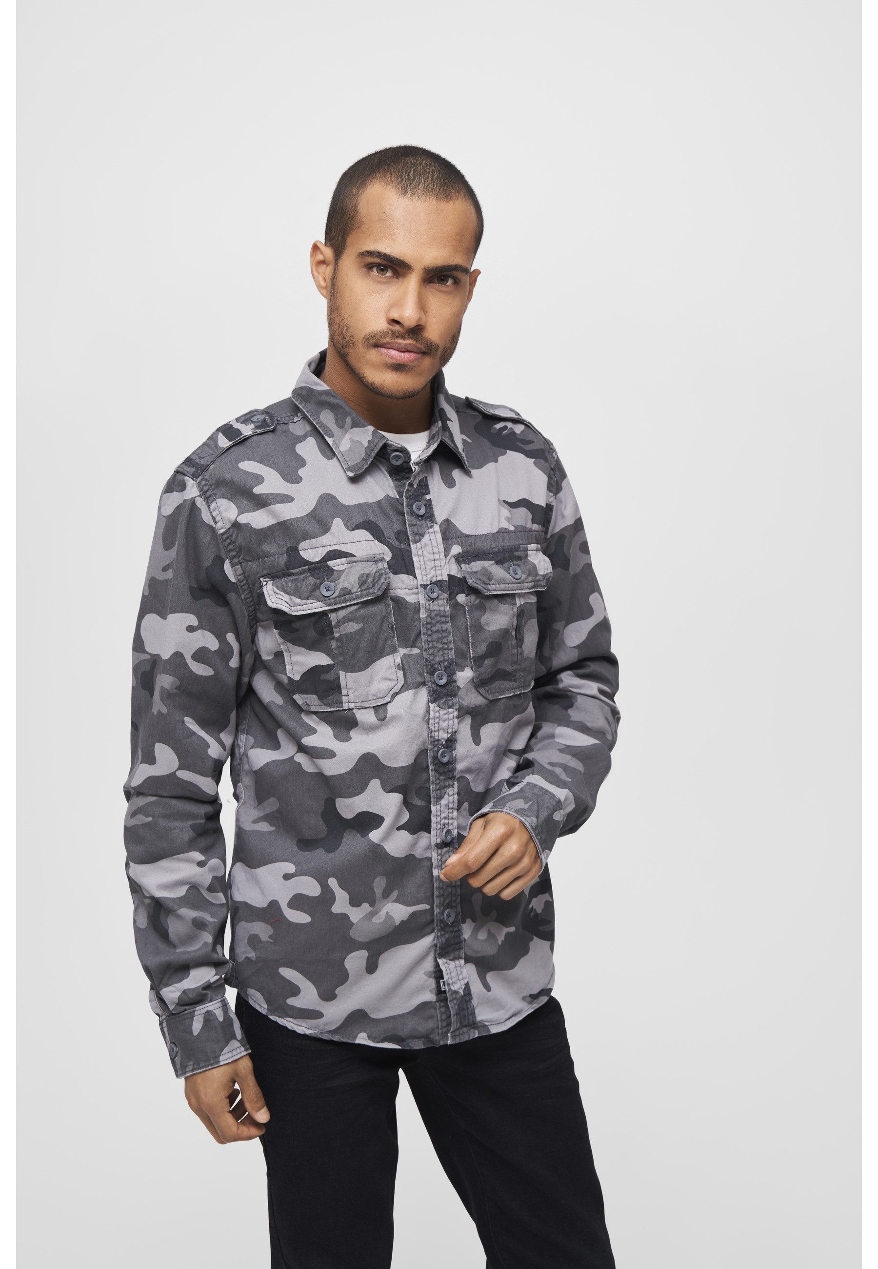 Brandit Langarmhemd Brandit Herren Vintage Shirt (1-tlg)