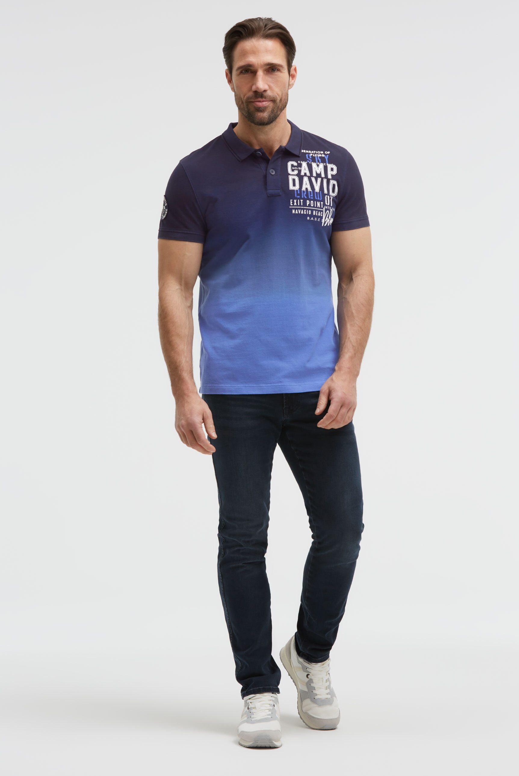 CAMP DAVID Poloshirt aus Baumwolle