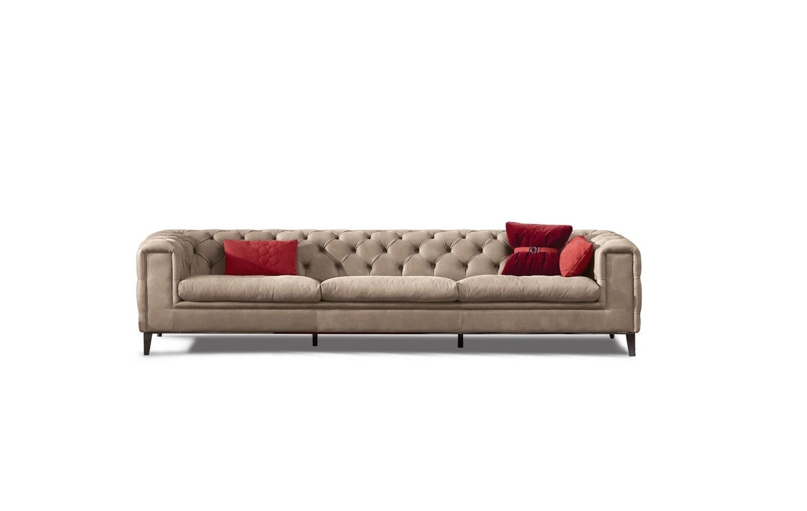 JVmoebel Sofa Sofa 4 Sitzer Ledersofas Luxus Designer Couch Neu Sofa Luxus