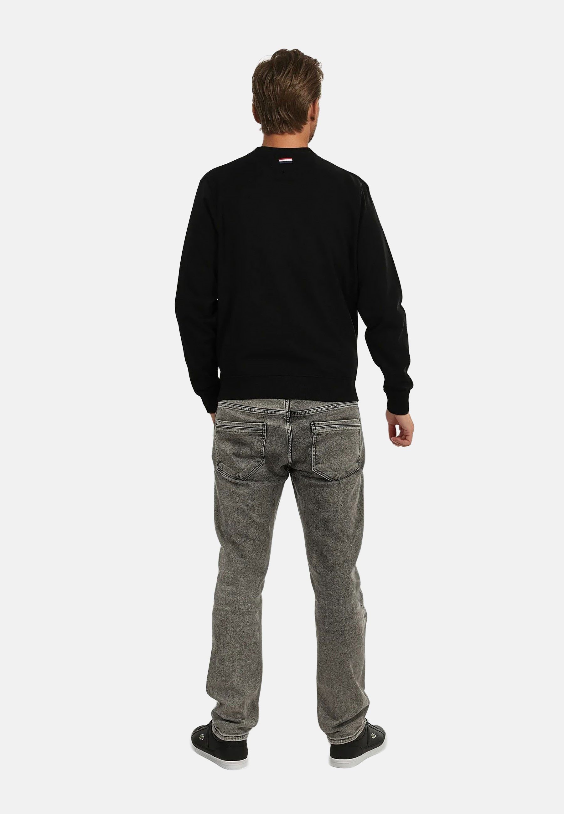 U.S. Polo Assn. Rundhalspullover USColee – Herren Sweatshirt mit Rundhalsausschnitt Baumwoll-Viskose-Mix, weich, atmungsaktiv und mit Logo-Stickerei – Bild 4 von 5