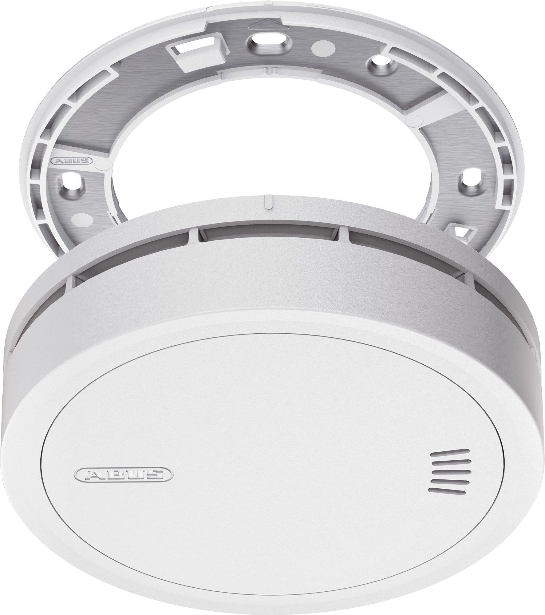 ABUS Rauchmelder PREFIRA SLIM - mit 10-Jahres-Batterie - 1 Stk. Rauchmelder (Schlicht, extra flach und schlafzimmertauglich - nur 2,85 cm Bauhöhe)