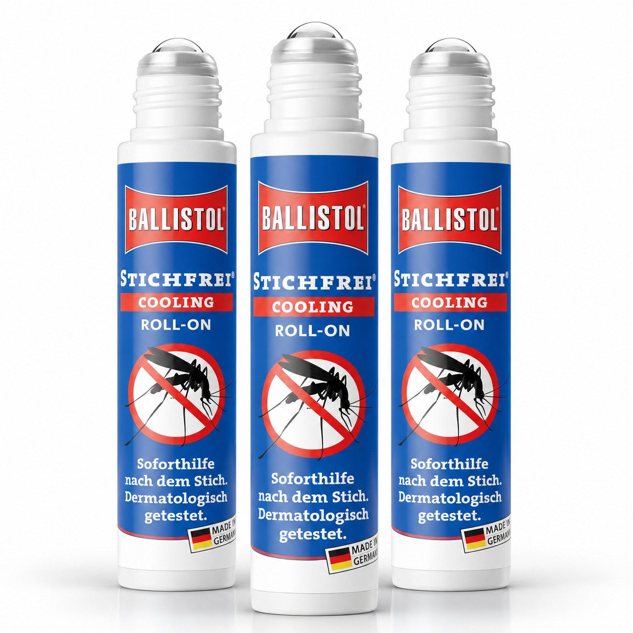 Ballistol Insektenschutz-Spray Stichfrei - Cooling, Roll-On, 10 ml im Papp-Blister 3er Set, 1-tlg.