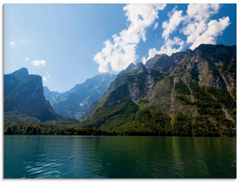 Artland Glasbild Berge und Königssee, Berge (1 St), in verschiedenen Größen