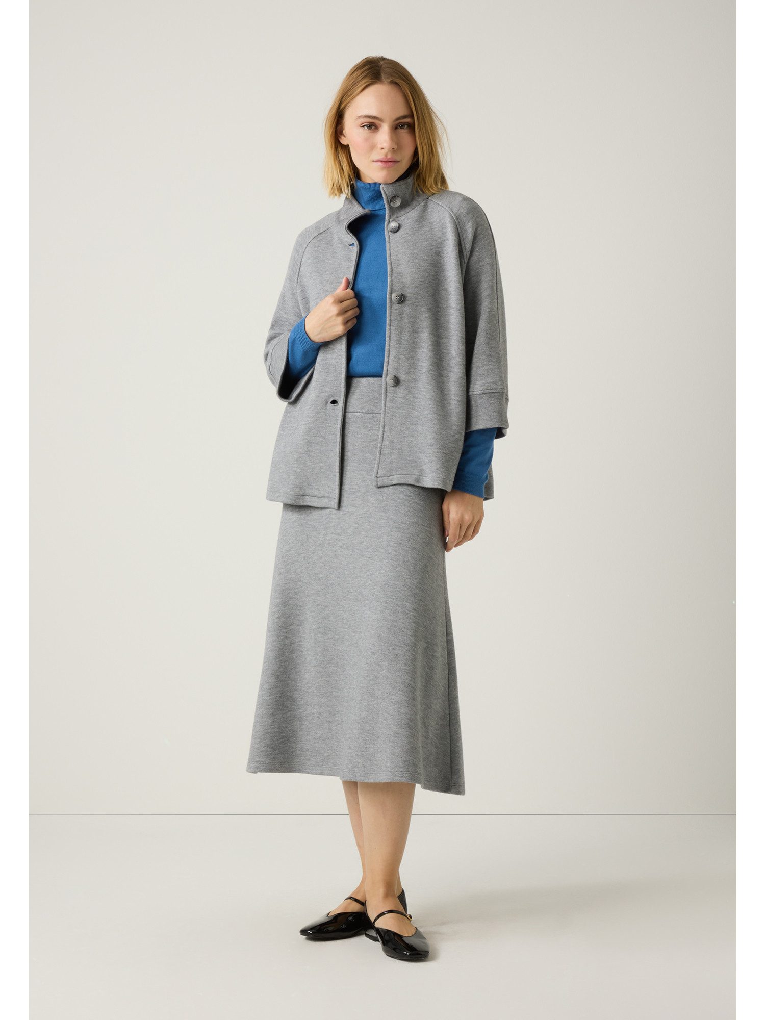 MORE&MORE Funktions-Kapuzensweatjacke Jerseyjacke mit Stehkragen günstig online kaufen