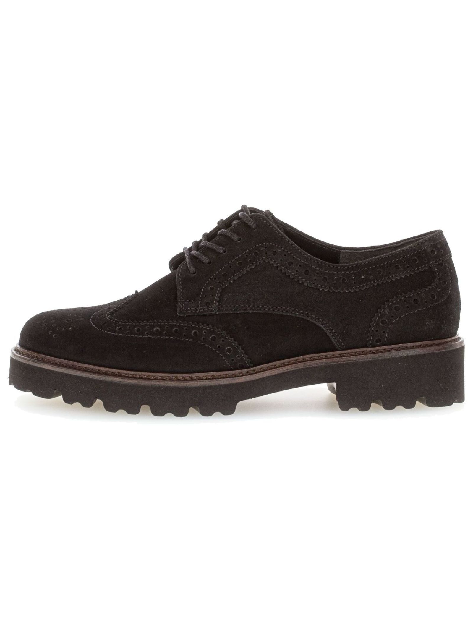 Gabor Gabor Halbschuhe Veloursleder Schnürschuh