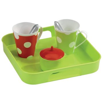 Ecoiffier Spielgeschirr Spiele-Set Espressoset Spielzeug Espresso-Maschine + Zubehör, (16-tlg., Küchenspiel mit umfangreichem Zubehör), inkl. Tablett, 4 Tassen, 4 Löffel, 4 Kapseln, 1 Zuckertopf+1 Deckel