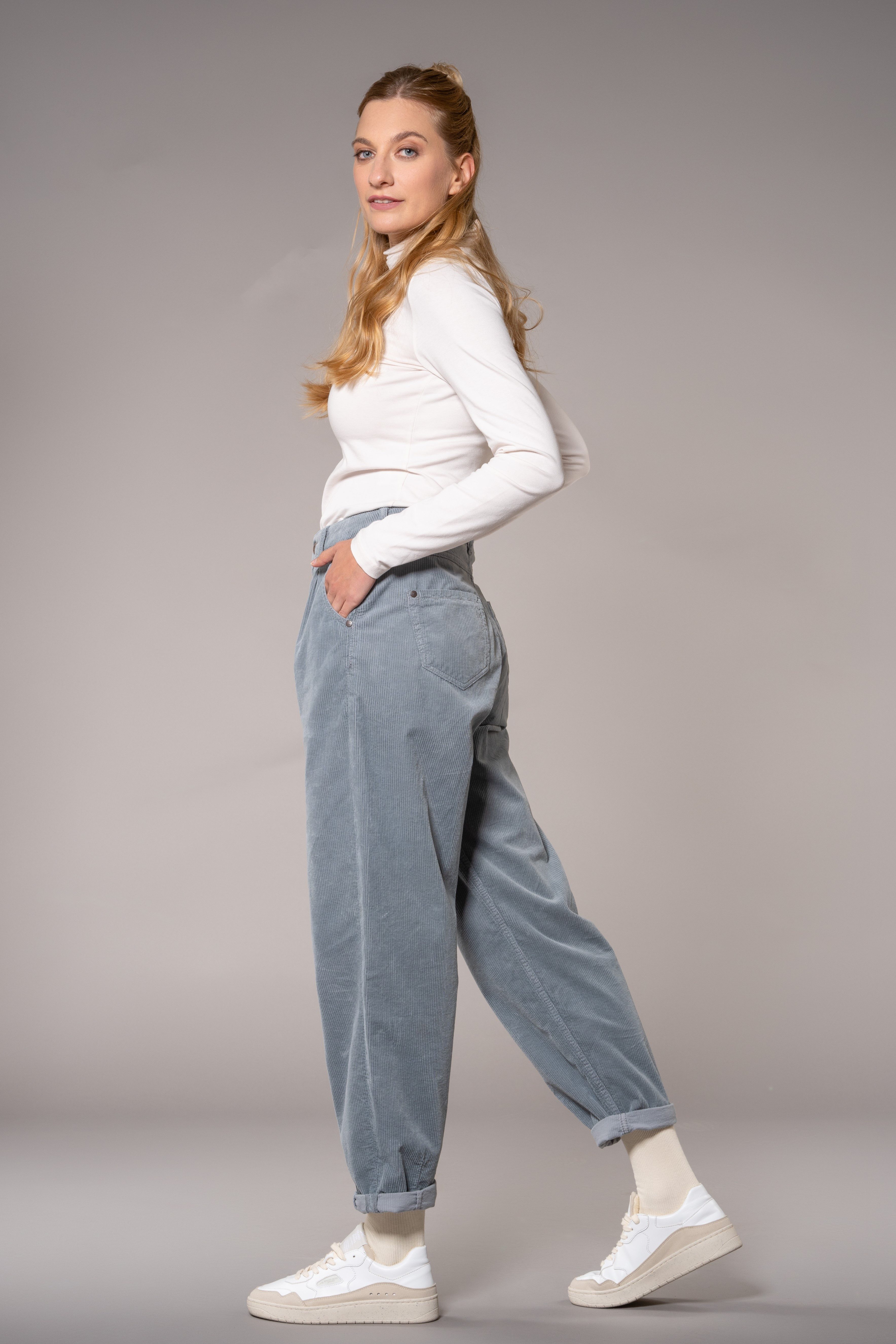 Feuervogl Cordhose fv-Bel:la Balloon, High Waist