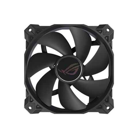 Asus Gehäuselüfter ROG Strix XF120 4-Pin-PWM-Lüfter, Schwarz, 120 mm, leise, Kühlleistung von 22,5dB