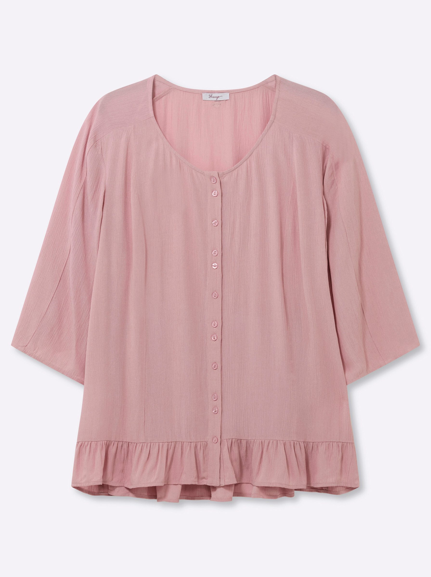 Sheego Klassische Bluse Bluse 3/4-Arm