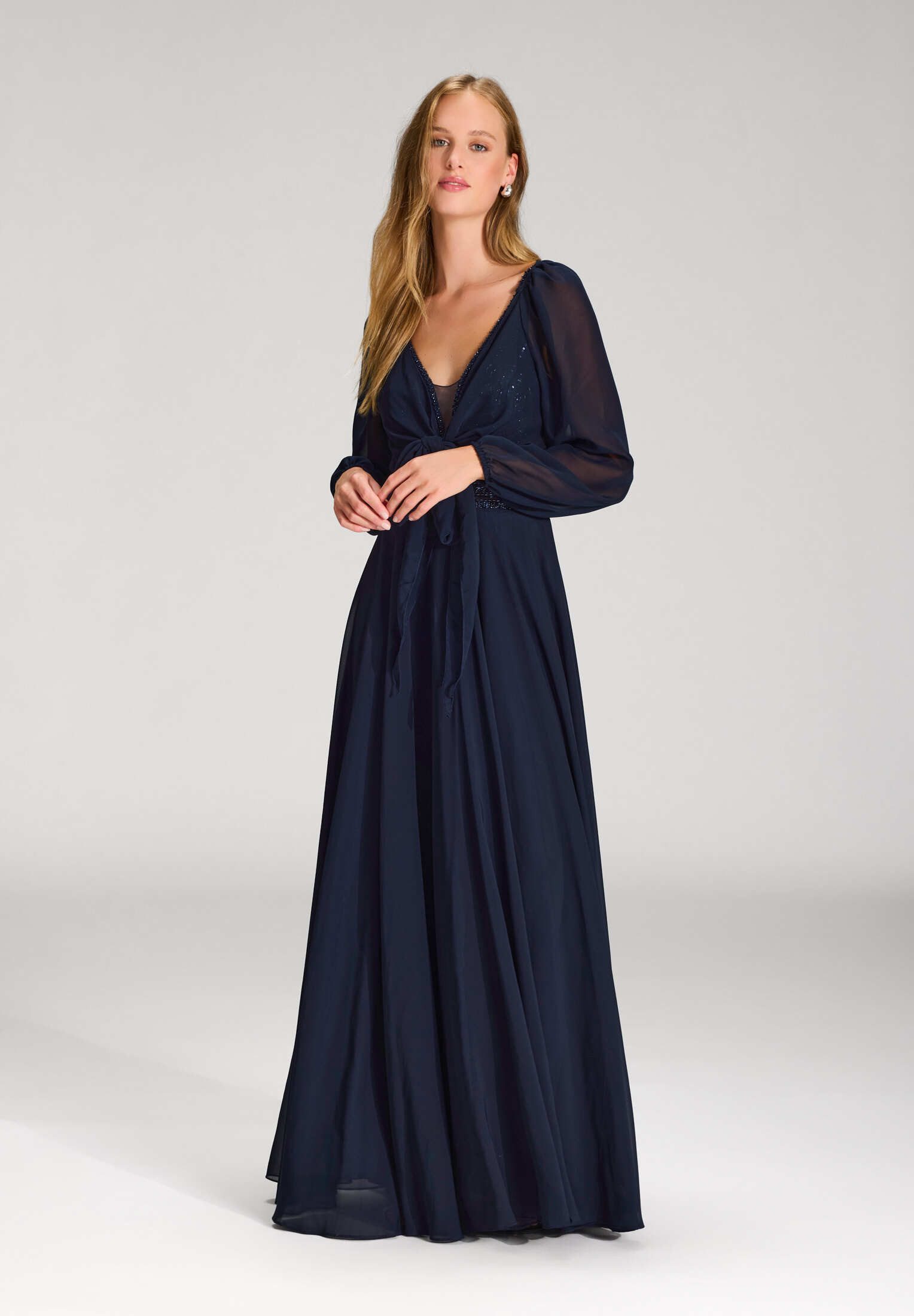 Hey Kyla Bolerojacke - Wickelbolero mit langen Ärmeln Lockere Passform günstig online kaufen