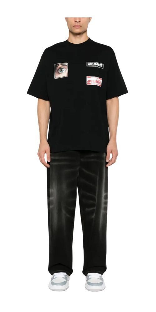 OFF-WHITE Print-Shirt Off White Eye-logo T-shirt