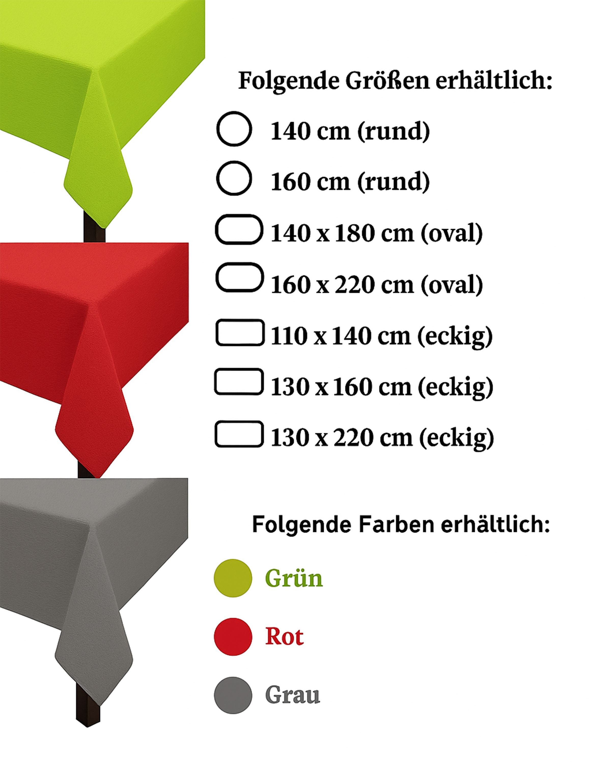 Leonado Vicenti Gartentischdecke rutschfest und wasserabweisend (1-tlg), Garten, Terrasse oder Balkon, wetterbeständig