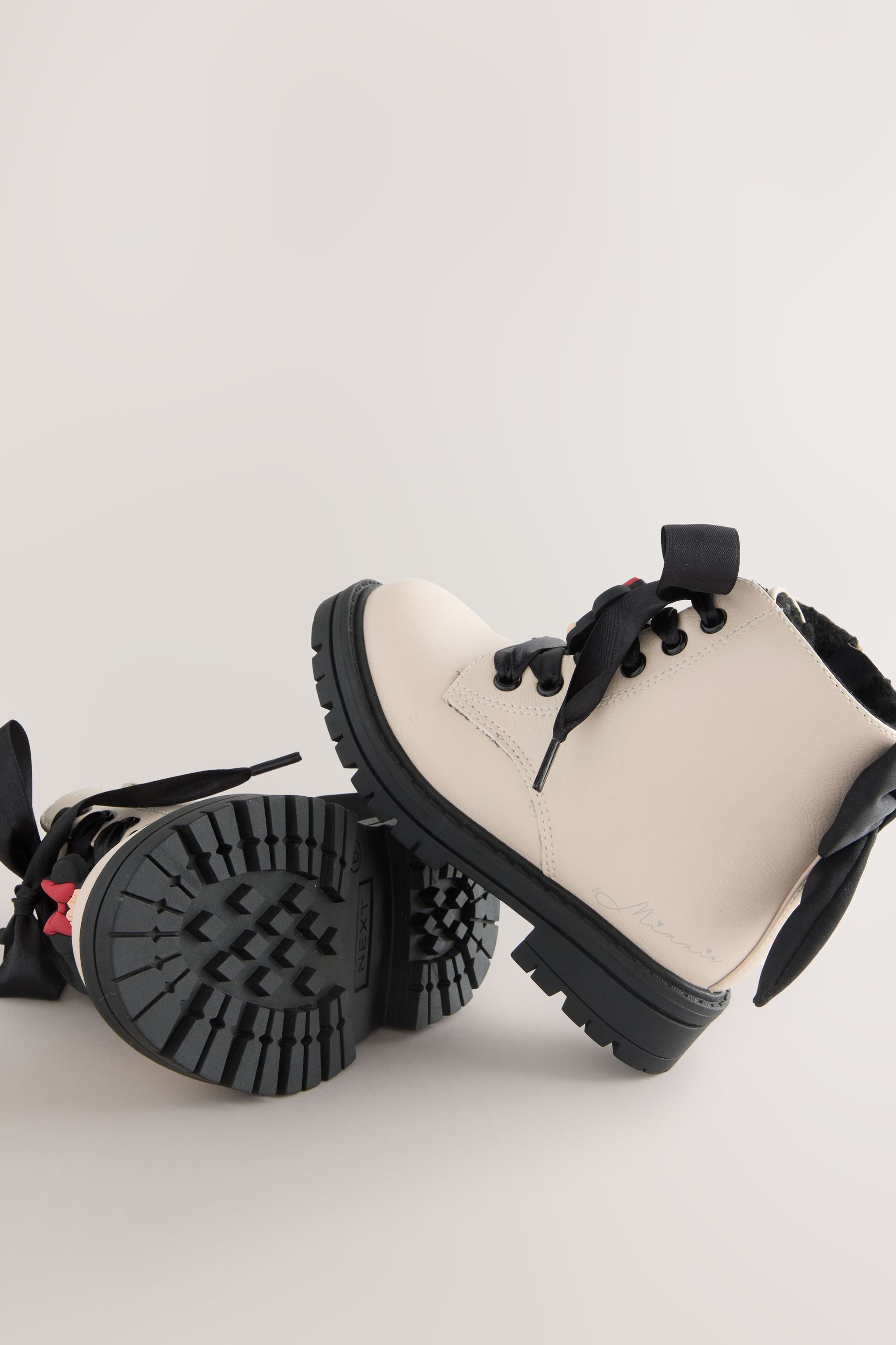 Next Minnie Mouse Geschnürte Stiefeletten mit Schleife Schnürstiefelette (1-tlg)