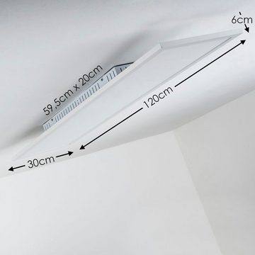 hofstein Panel »Chiout« LED Deckenpanel dimmbare in Weiß, CCT 2700-5000 Kelvin, 120cmx30cm, rechteckiges Panel mit 33 Watt, 2870 Lumen, Fernbedienung