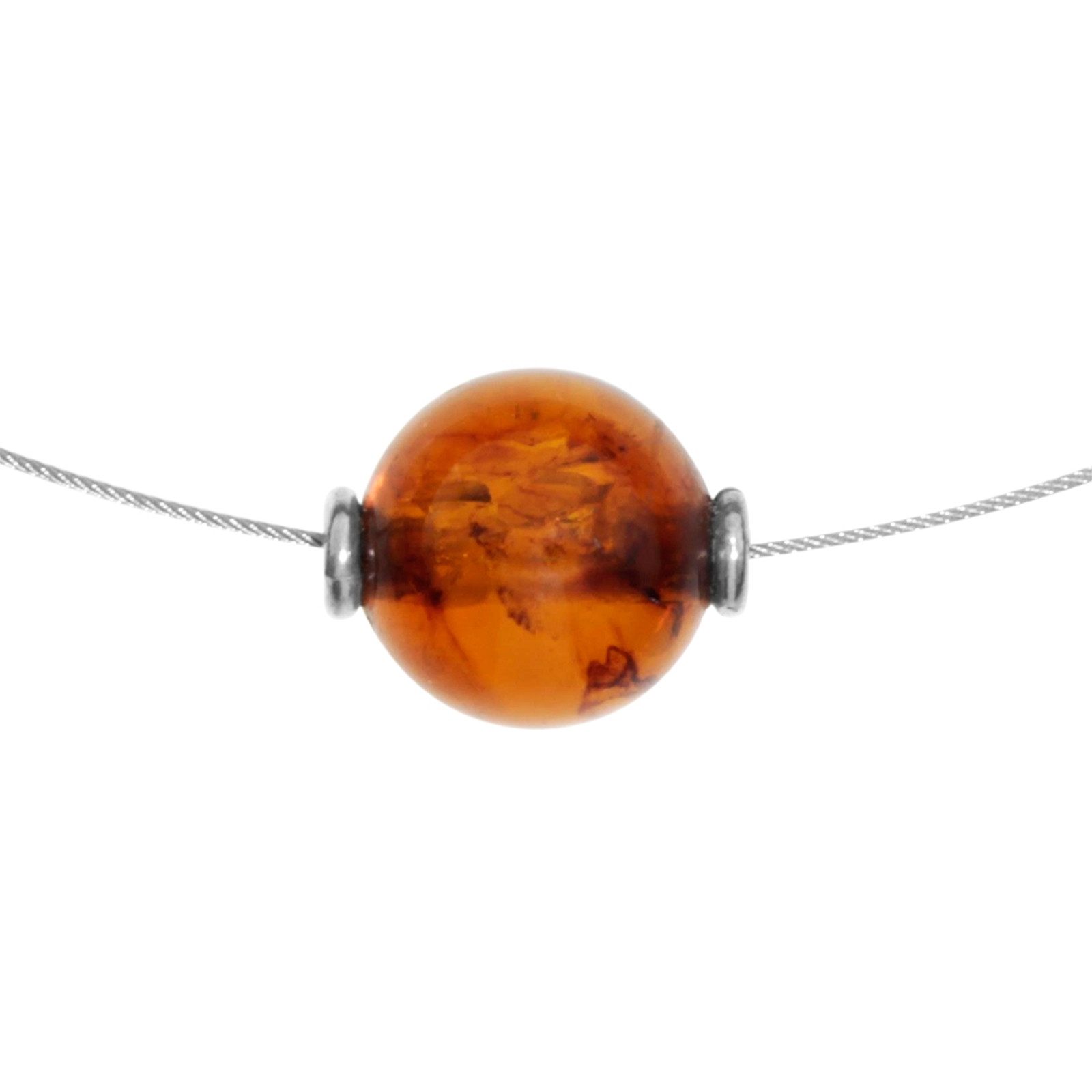 OSTSEE-SCHMUCK Collier Ostsee-Schmuck Collier Bernsteinkugel 11 mm (1-tlg) günstig online kaufen