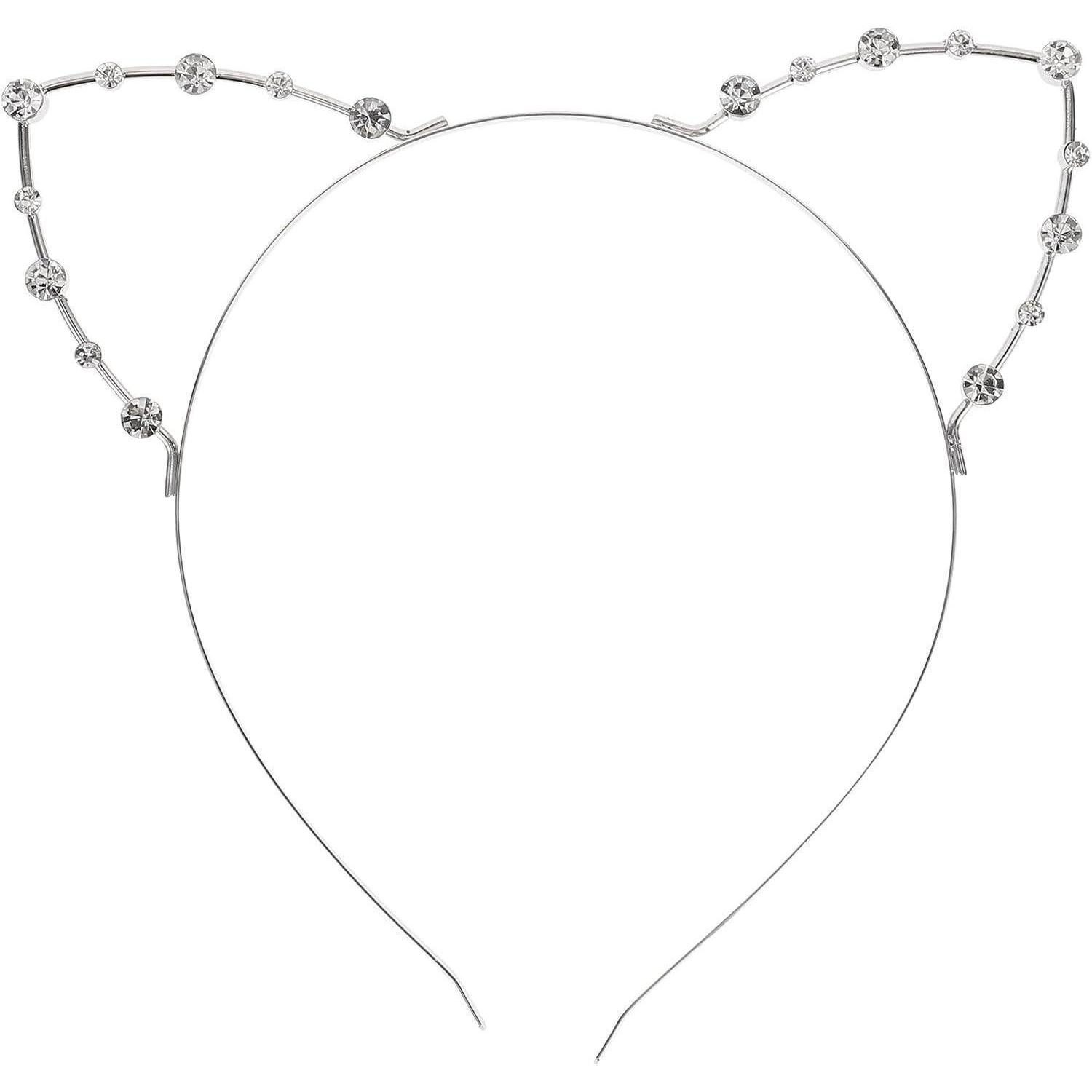 LuxusKollektion Haarband Stirnband Katzenohren Strass Maskerade Weihnachten Party Accessoire