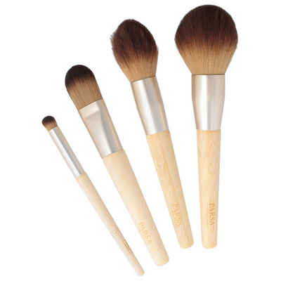 PARSA Beauty Puderpinsel 4-tlg. Pinsel Set aus FSC®-zertifiziertem Bambus