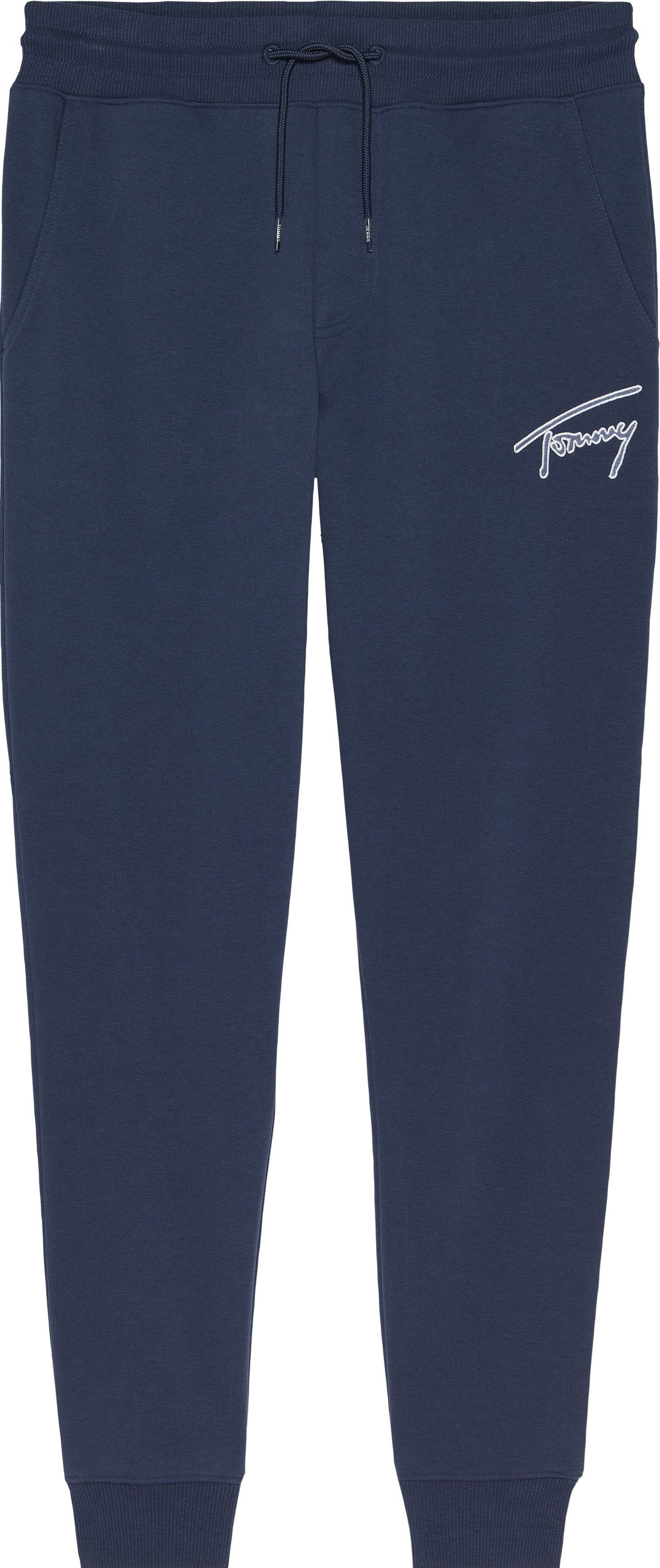 Tommy Jeans SWEATPANTS Sweatpants REG Kordelzug SIGNATURE TJM Navy mit Twilight