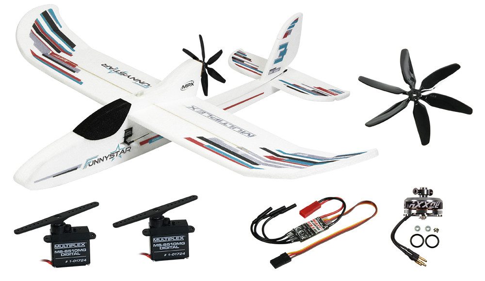 Multiplex RC-Flugzeug Multiplex RC Flugzeug Set BK+ Funnystar