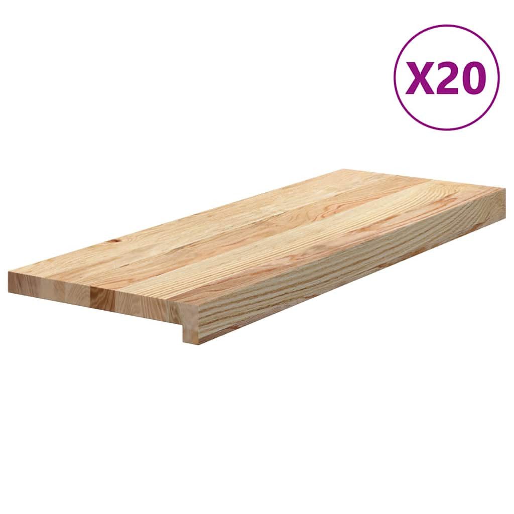 vidaXL Stufenmatte Treppenstufen 20 Stk. Unbehandelt günstig online kaufen