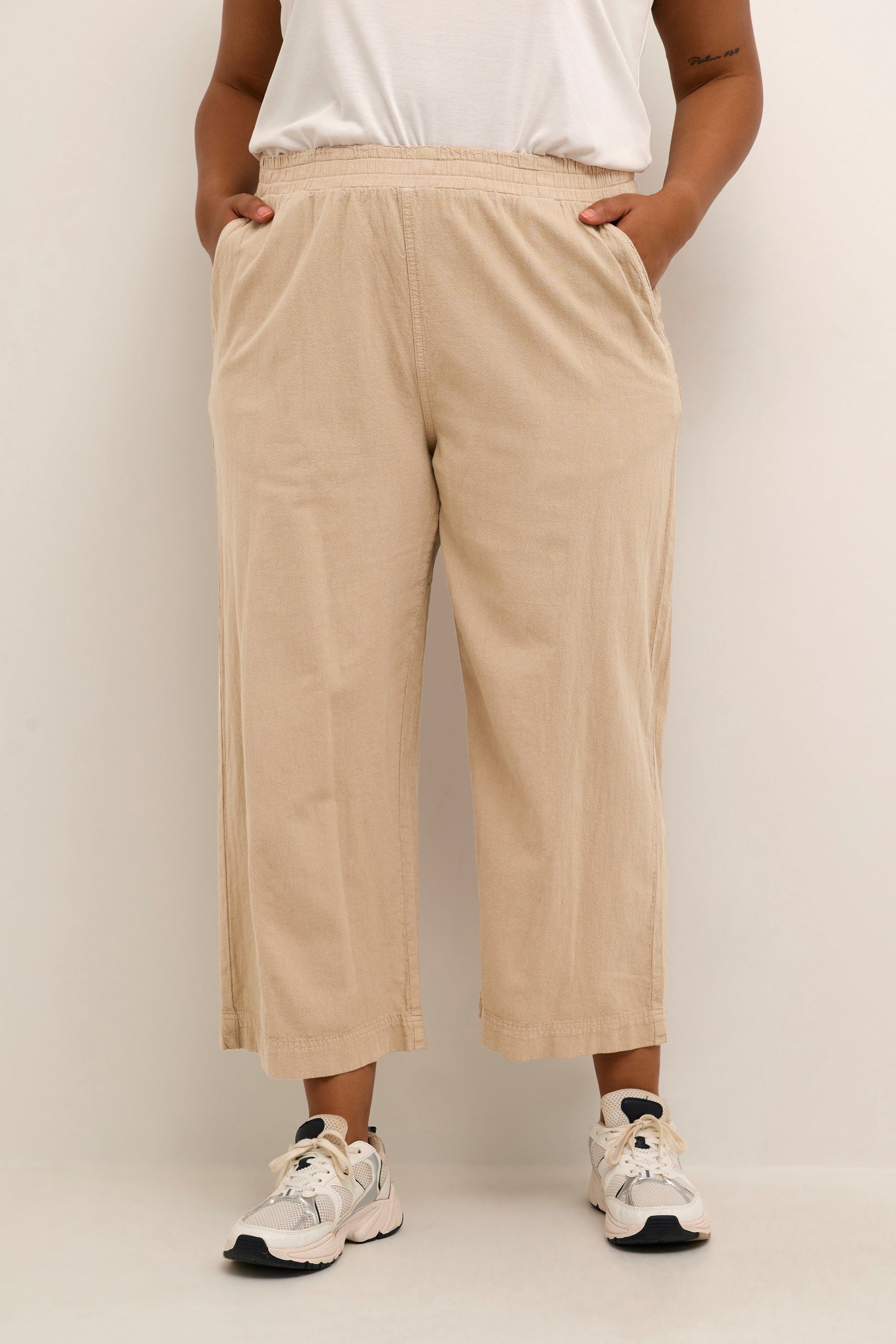 KAFFE Curve Stoffhose Casual Hose KCnana Große Größen