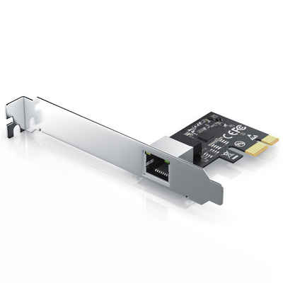 CSL PCI-Express zu Ethernet Adapter für Windows und Linux, Netzwerk-Adapter, 2,5G Base-T PCIe-Netzwerkkarte, 2500 / 1000 / 100 Mbit /s