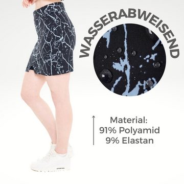 Kaymountain Skort Damen Trekking Wander Rock Short Marbella Ultra Leicht Navy-Sky 42 mit Elastikbund