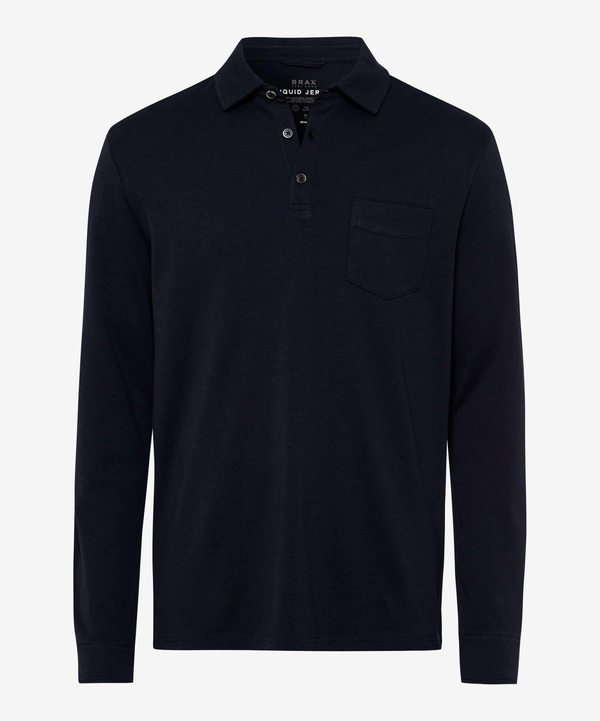 Brax Langarm-Poloshirt